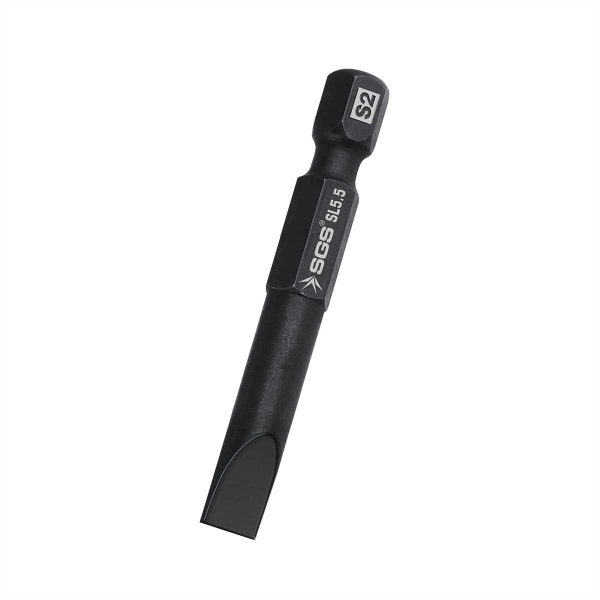 DÜZ UÇLU BİTS S2 SL5,5*25mm Black-Pro Series