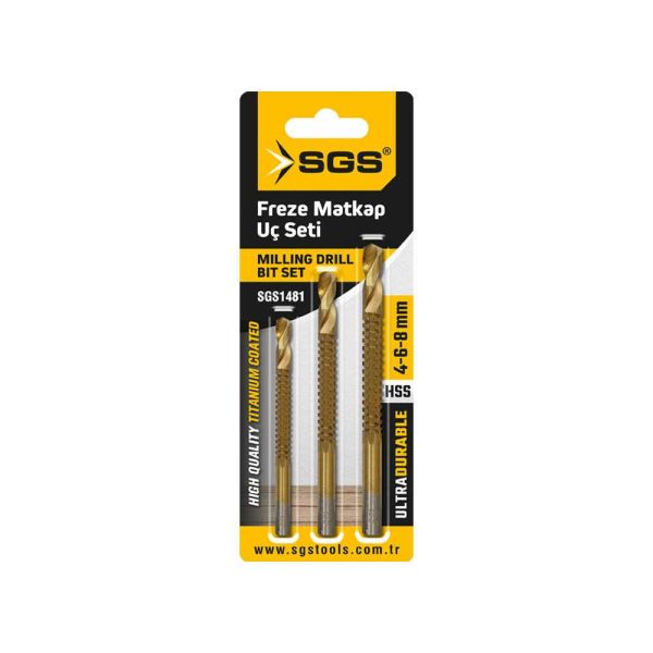FREZE MATKAP UÇ SETİ 4-6-8 MM