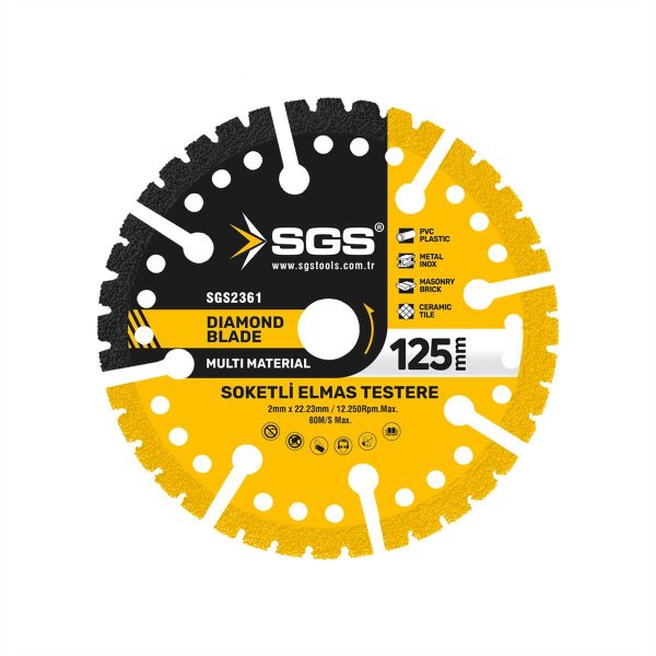 ÇOK AMAÇLI MULTI-MATERIAL ELMAS KESME DİSKİ 125 MM