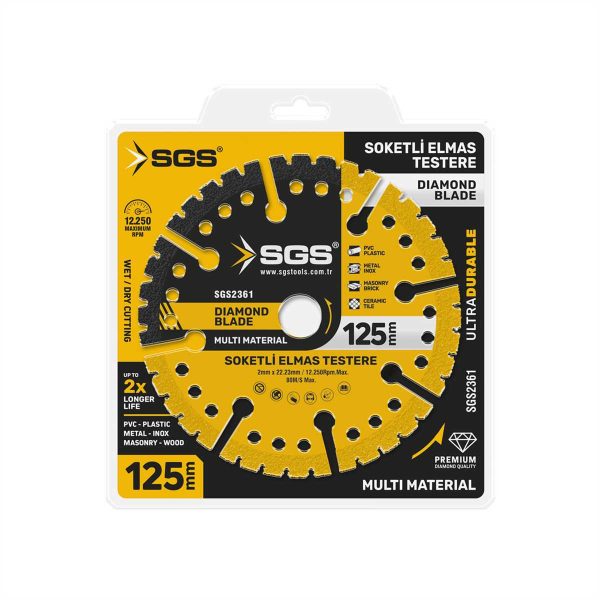 ÇOK AMAÇLI MULTI-MATERIAL ELMAS KESME DİSKİ 125 MM