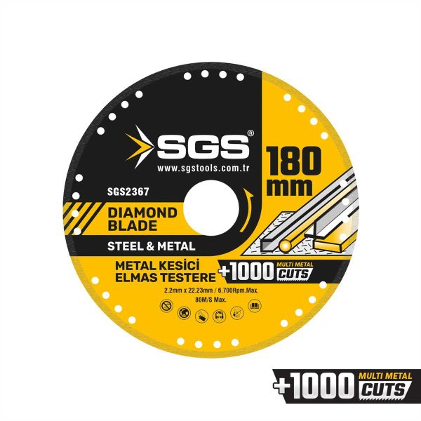 VAKUMLU ELMAS ÇOK AMAÇLI MULTI-METAL KESİCİ 180 MM