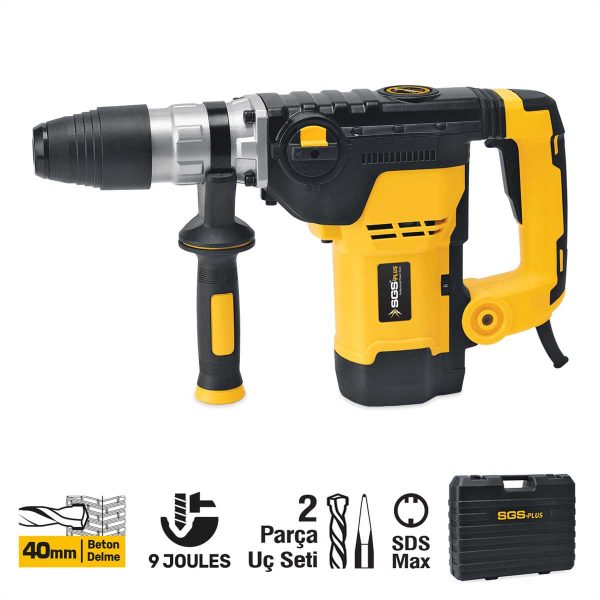 KIRICI-DELİCİ MATKAP 1250 Watt 40MM 9KG 9 JOULES (SDS MAX)