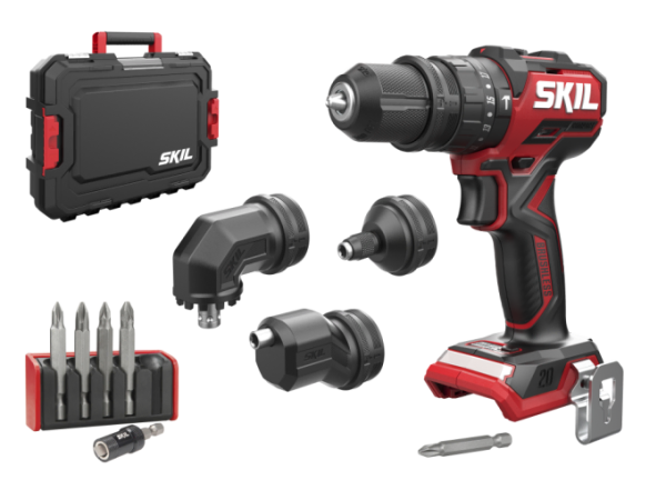 SKIL Compact 3076JA Akülü 4XBASLIKLI Darbeli Matkap Vidalama Çantalı CD1E3076JA - 2 Adet 2,0 Ah Batarya + 2,4 A Şarj Cihazı