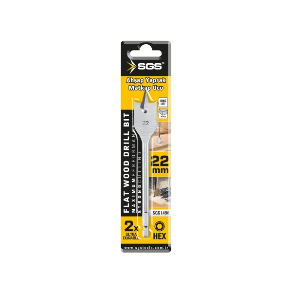 AHŞAP YAPRAK MATKAP UCU 22×152 mm