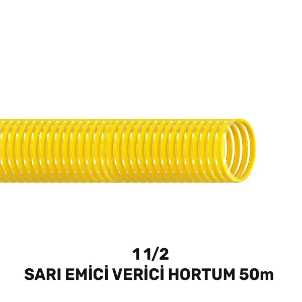 1-1/2” SARI EMİCİ VERİCİ HORTUM 50 MT (440gr/mt)