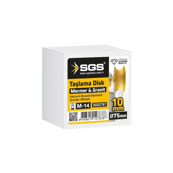 M14-75×10 MM VAKUM ELMAS TAŞLAMA DİSKİ TAM PROFİL